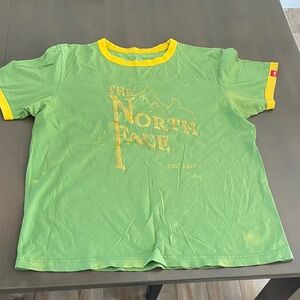 The North Face Green Tee with Yellow Trim